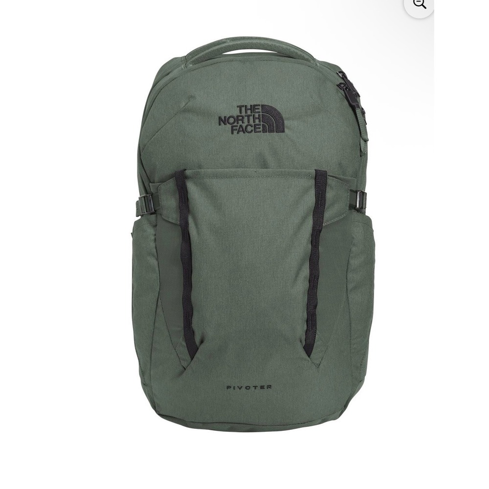 The North Face Pivoter Backpack Laurel Wreath Green Black NF0A3VXT Laptop Bag